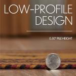 Heritage Farms Yellow Star Jute Half Circle Rug