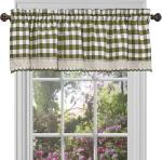 Sage Green & Ivory Buffalo Check Curtains