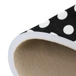 ALAZA White and Black Polka Dot Area Rug