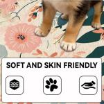 Washable Soft Non-Slip Half Circle Area Rug