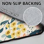 Washable Soft Non-Slip Half Circle Area Rug