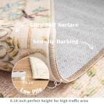 Jinchan Yarden 2x3 Beige Non-Slip Area Rug