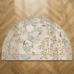 Jinchan Yarden 2x3 Beige Non-Slip Area Rug