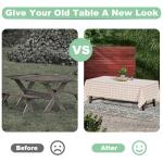 Khaki and White Checkered Tablecloth Set