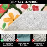 Vintage Floral 4x6 Washable Area Rug