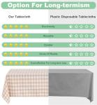 Khaki and White Checkered Tablecloth Set