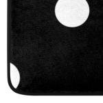 Black and White Polka Dot Runner Rug 2'x6