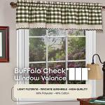 Sage Green & Ivory Buffalo Check Curtains