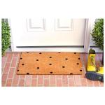 Black Polka-Dots Doormat by Calloway Mills 17"x29