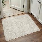 Cozy Beige 2x3 Vintage Washable Area Rug