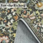 Vintage Floral Washable 2x3 Entryway Area Rug