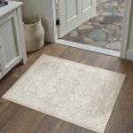 Cozy Beige 2x3 Vintage Washable Area Rug