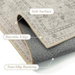 Cozy Beige 2x3 Vintage Washable Area Rug