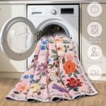 Floral Washable Non-Slip Small Entryway Rug