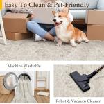 Cozy Beige 2x3 Vintage Washable Area Rug