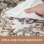 Washable Vintage Distressed Entryway Area Rug 2x3