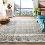 Blue & Ivory 8x10 Wool Area Rug