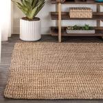 JONATHAN Y Pata Hand Woven Chunky Jute Natural Indoor Area Rug, 3x5, Bohemian, Rustic, Cottage, Easy-Cleaning for Living Room, Bedroom, Kitchen, Non-Shedding (NRF102A-3)