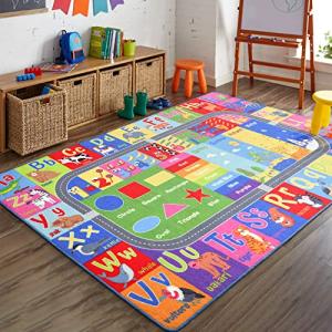 Kids Educational Area Rug for Learning & Play