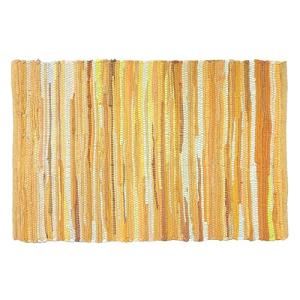 Mustard Cotton Hand Woven Chindi Rag Rug 2'x3