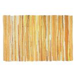 Mustard Cotton Hand Woven Chindi Rag Rug 2'x3