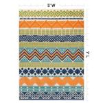 Marbella Boho Outdoor Rug 5' x 7' Multi