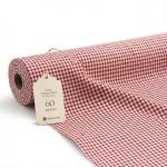 Red Gingham Fabric - 60" Wide Poly Cotton Blend
