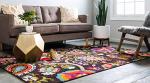 Estrella Collection Bohemian Floral Area Rug, 5x8