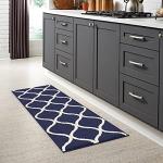 Rebecca Contemporary Navy Blue Runner Rug 1'9" x 5