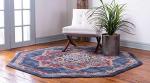 Vintage Inspired Octagon Area Rug in Warm Hues