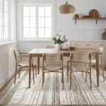 Tortania 5x7 Washable Neutral Boho Area Rug