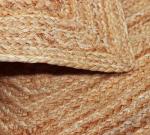 COTTON CRAFT Jute Rug - Braided 100% Jute Door Mat - Woven Neutral Reversible Small Rug - Entryway Kitchen Living Room Bedroom Bathroom Farmhouse Rustic Boho Door Mat Throw Carpet - 22x34 - Natural