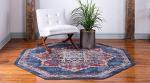 Vintage Inspired Octagon Area Rug in Warm Hues