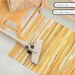 Mustard Cotton Hand Woven Chindi Rag Rug 2'x3