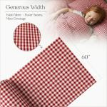 Red Gingham Fabric - 60" Wide Poly Cotton Blend