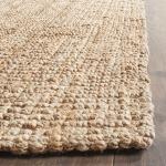 Natural Brown Jute Area Rug 9x12 - Farmhouse Style