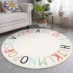 Rainbow Round Kids Play Rug - Extra Large 47