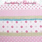 Pink Polka Dot Flower Girl Quilt Bedding Set