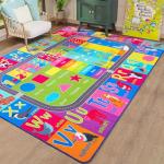 Kids Educational Area Rug for Learning & Play