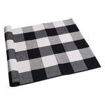 Buffalo Plaid Outdoor Rug - Black and White