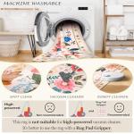RELEANY Floral 5x7 Machine Washable Area Rug