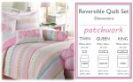 Pink Polka Dot Flower Girl Quilt Bedding Set