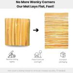 Mustard Cotton Hand Woven Chindi Rag Rug 2'x3