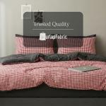 Red Gingham Fabric - 60" Wide Poly Cotton Blend