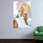 Nicki Minaj Art Print Rug (90x60cm)