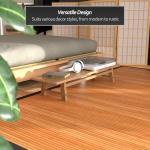 Red Lantern Burnt Bamboo Rug - 5' x 8