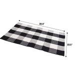 Buffalo Plaid Outdoor Rug - Black and White