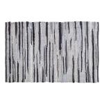 Ramanta Home 100% Cotton Chindi Rag Rug 2'x3' - Charcoal, Recycled Reversible Rug, Boho Rustic Farmhouse Rugs for Living Room, Kitchen, Entryway, Bedroom Floor Mats - 24"x36"