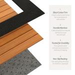 Red Lantern Burnt Bamboo Rug - 5' x 8