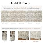 Beige Washable 2x8 Vintage Medallion Runner Rug